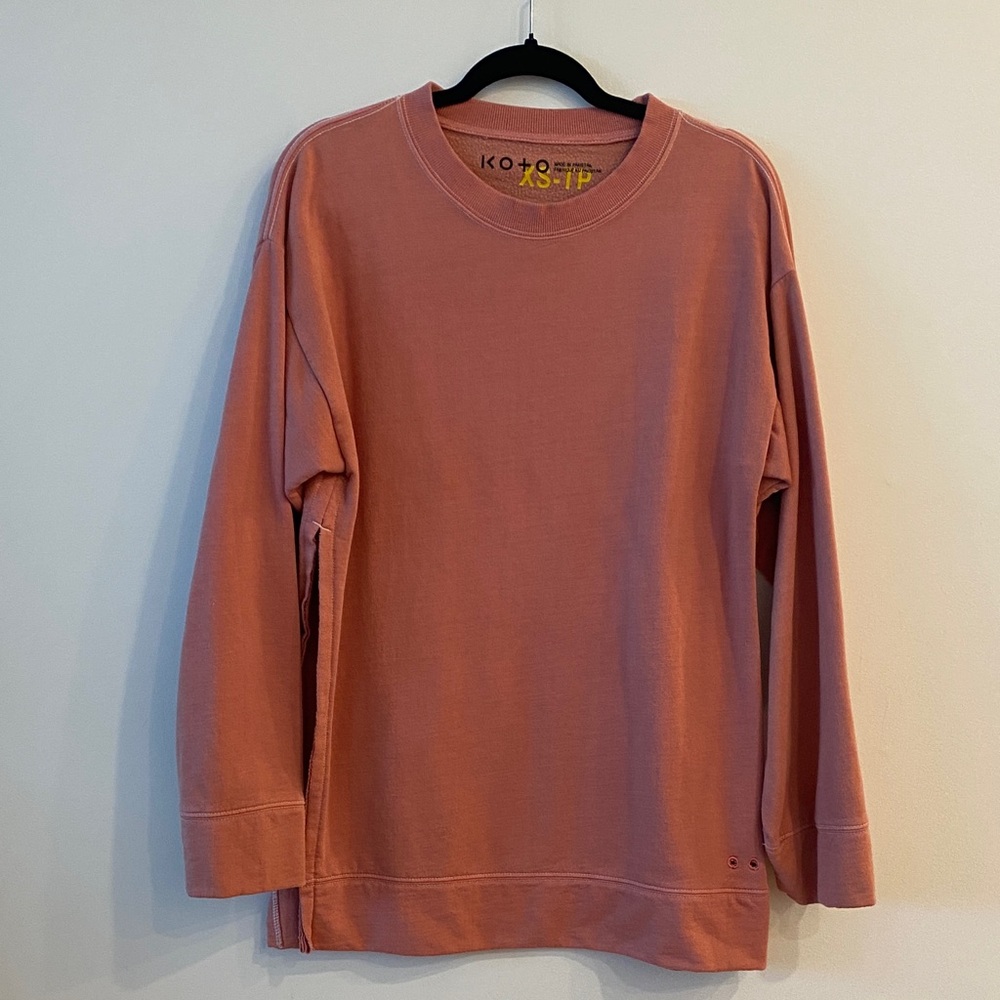 Koto Men's Pink Sweatshirt